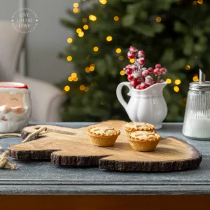 Rustic Wooden Christmas Tree Serving Board