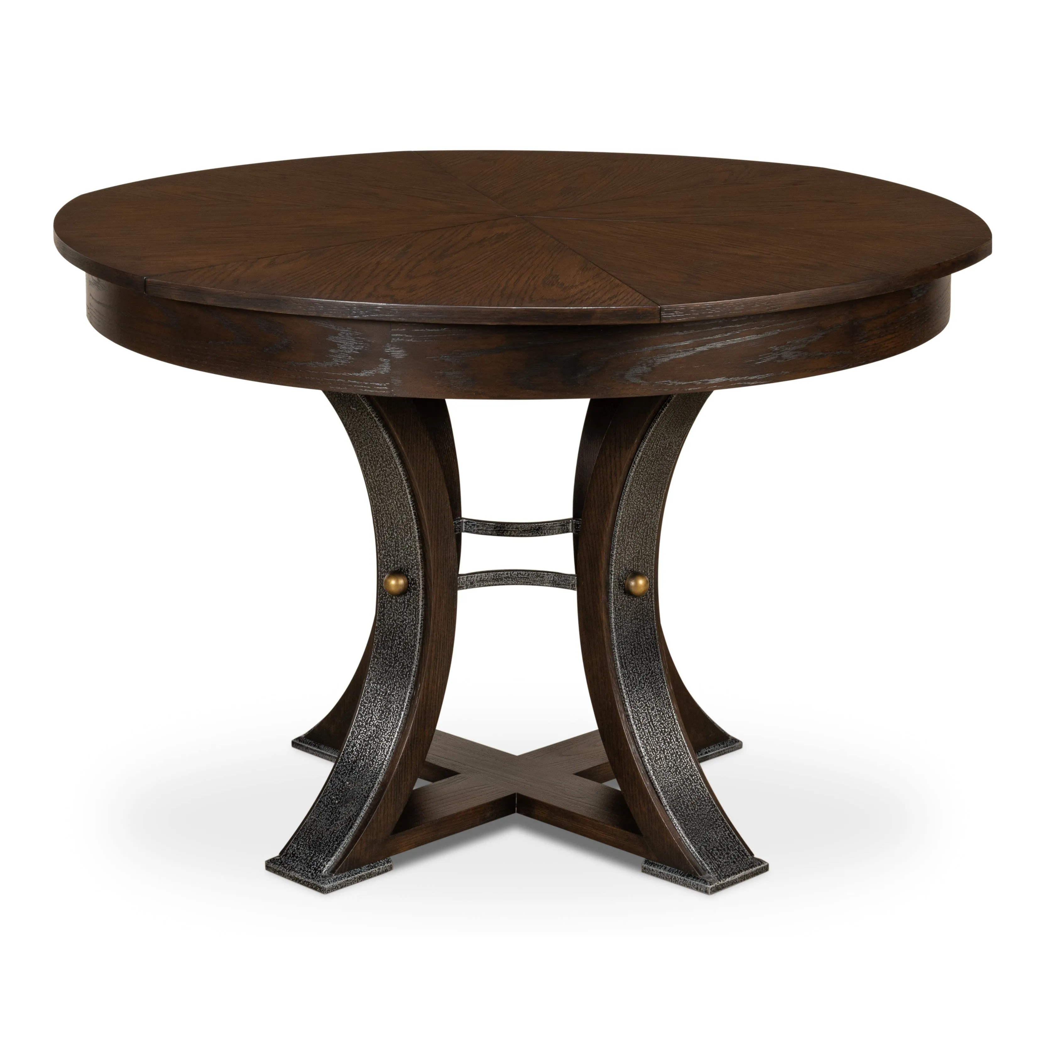 Sarreid - Tower Jupe Dining Table Sm Burnt Brown - Brown - Transitional