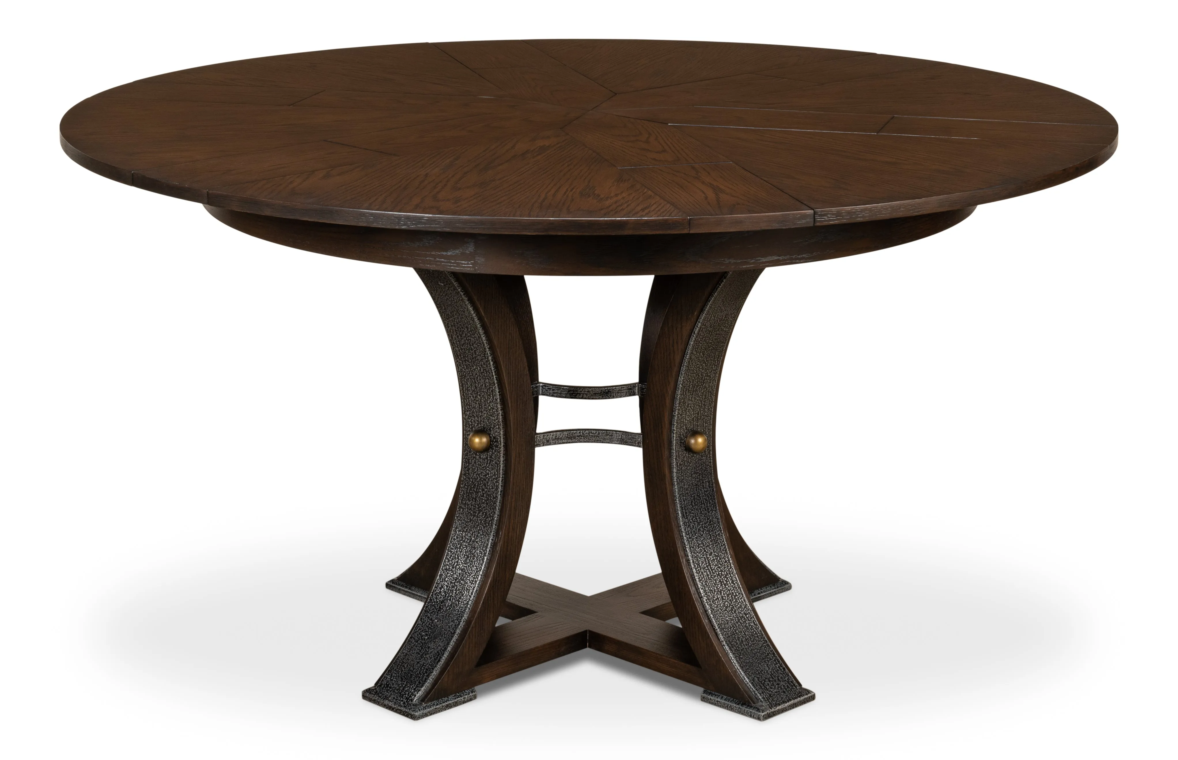 Sarreid - Tower Jupe Dining Table Sm Burnt Brown - Brown - Transitional