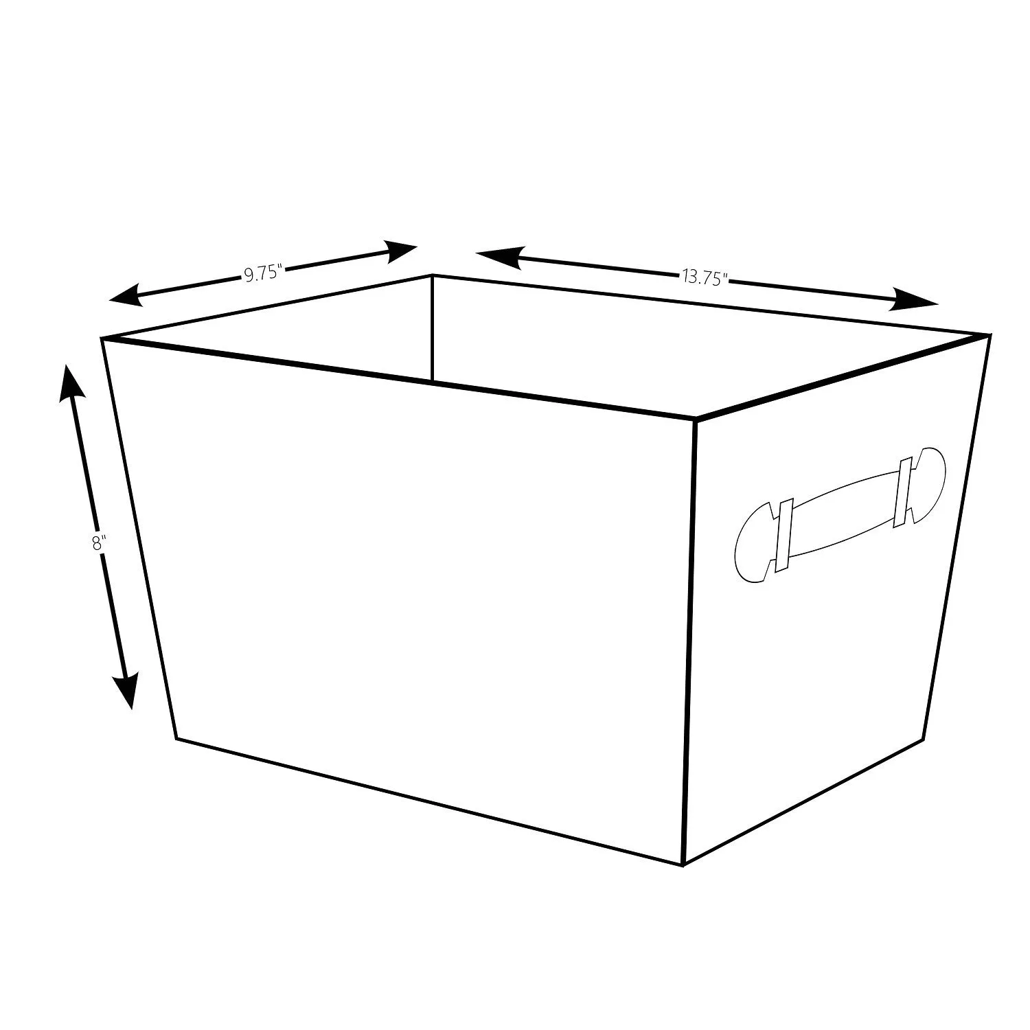 Storage Bin with Handles, Sand Dunes