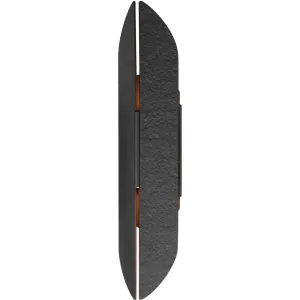 Tectonic 22 in. LED Outdoor Wall Sconce 3000K Black Finish