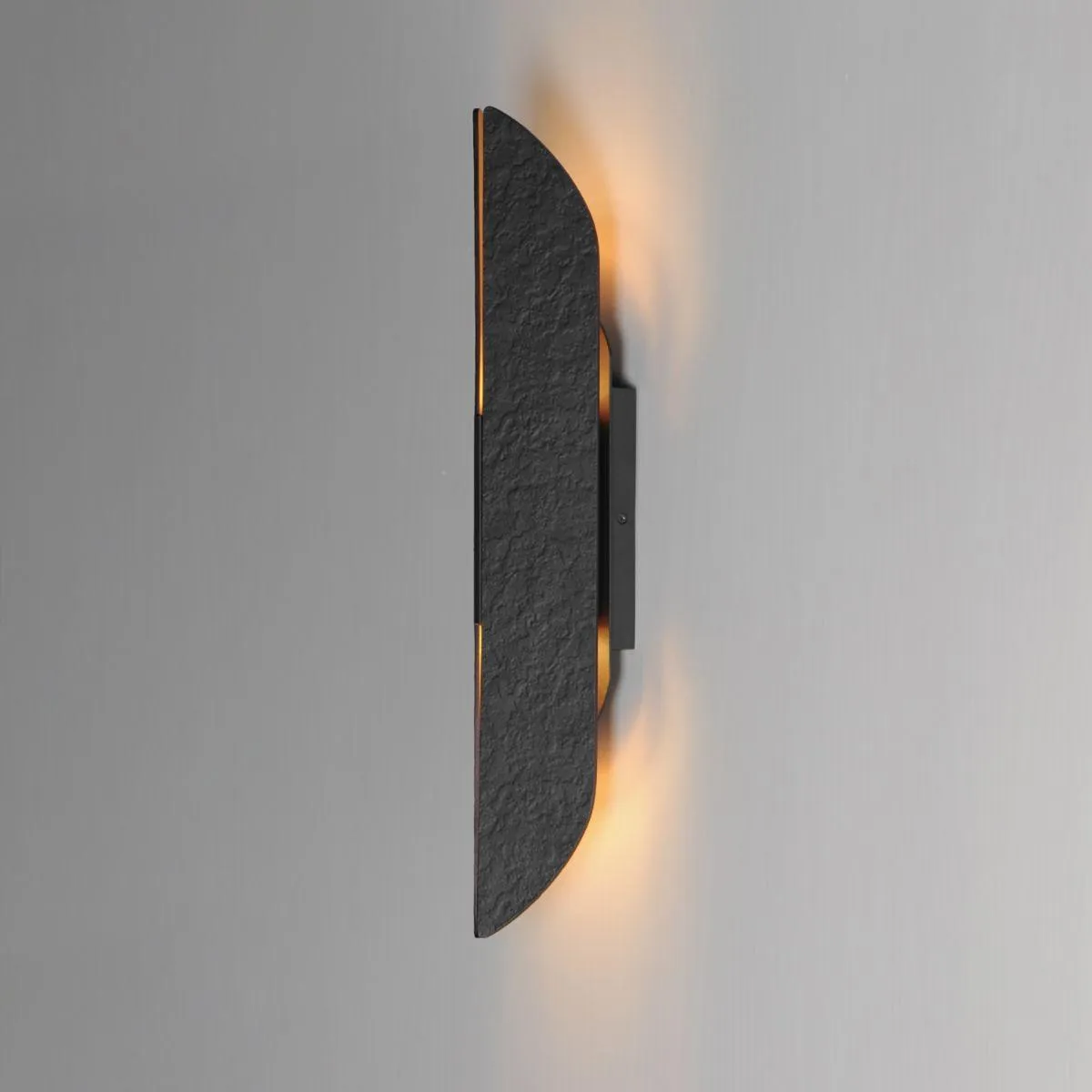 Tectonic 22 in. LED Outdoor Wall Sconce 3000K Black Finish