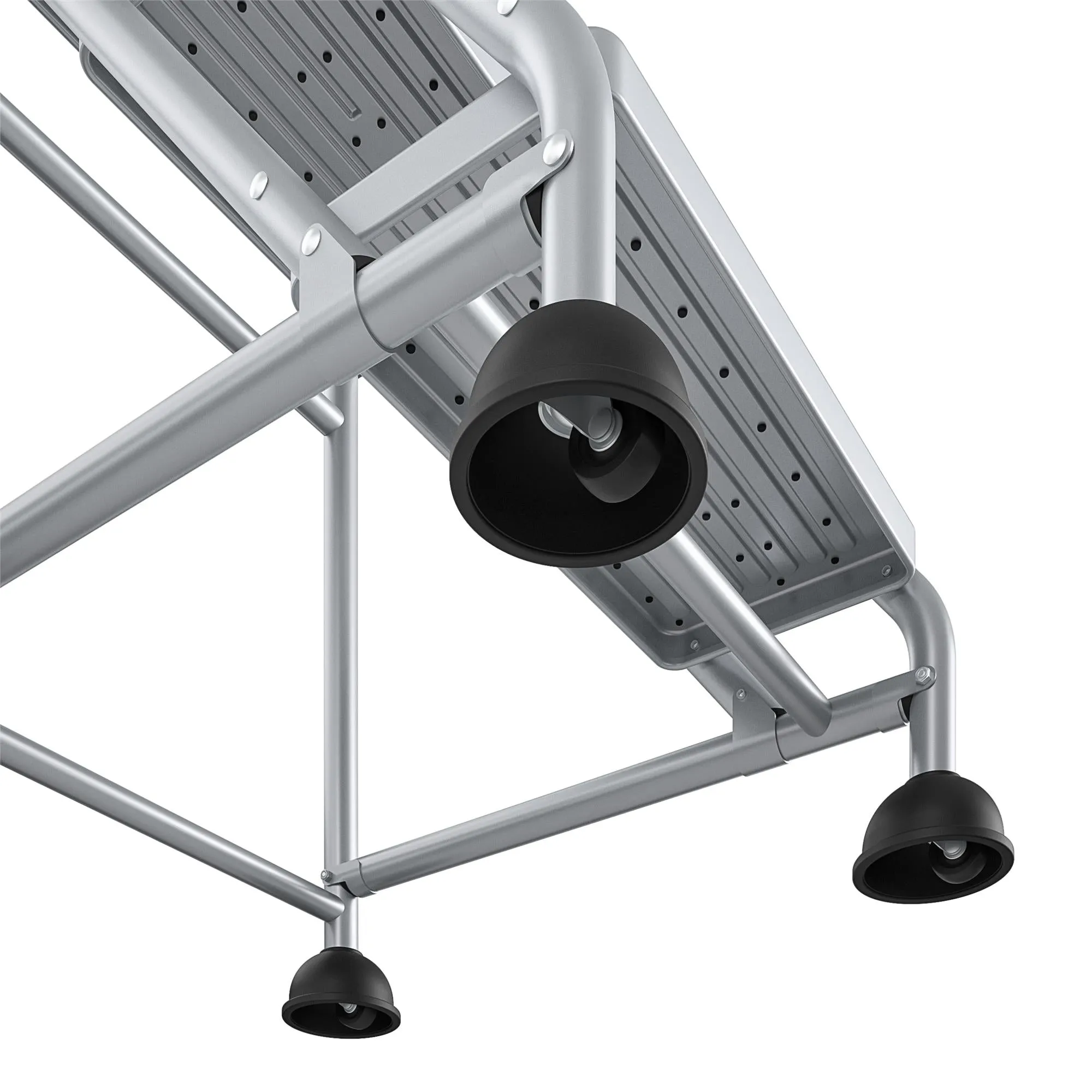 Three-Step Commercial Rolling Step Ladder