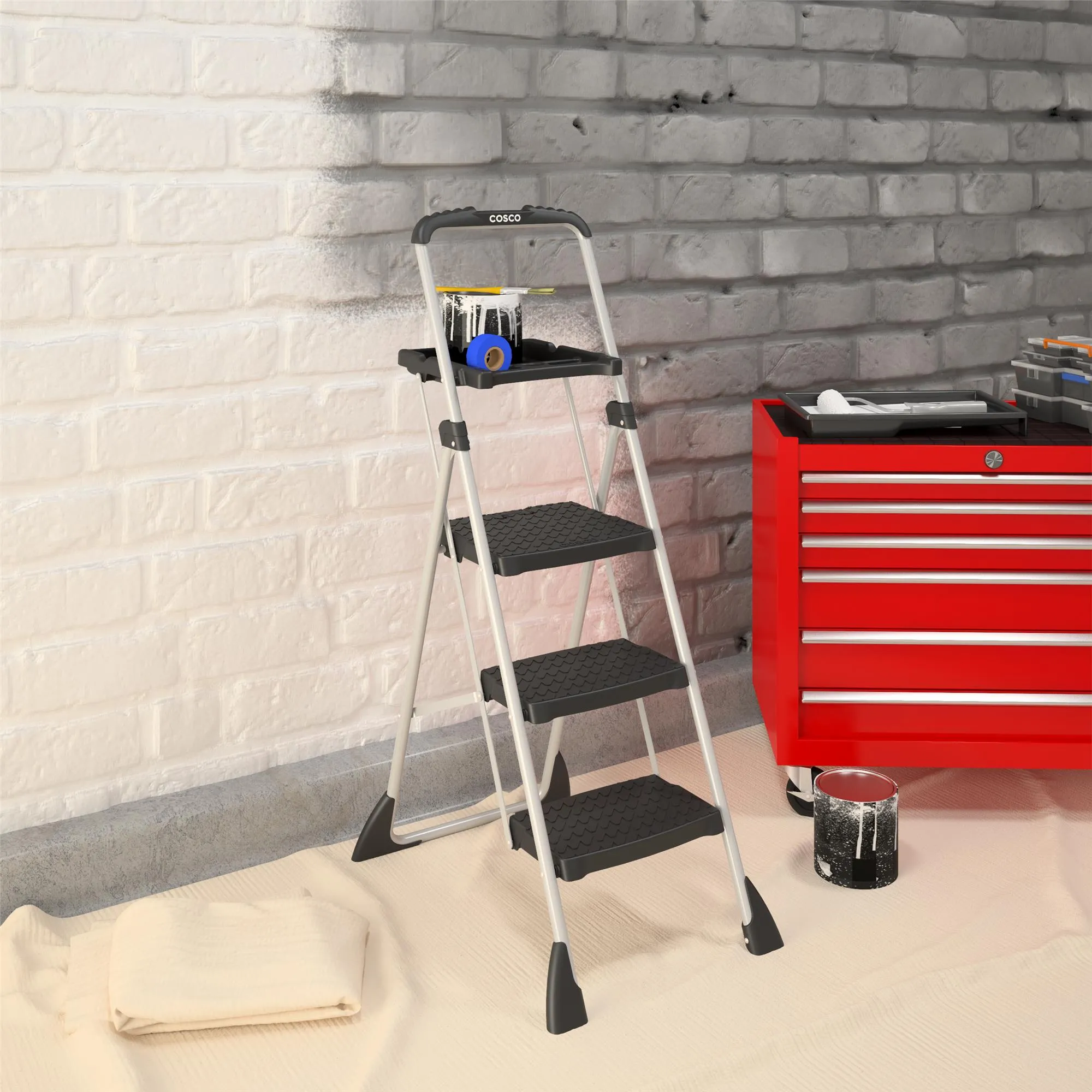Three-Step Max Steel Work Platform