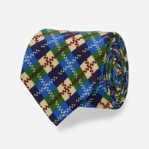 Wandawega Dive Bar Plaid Sky Blue Tie