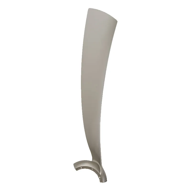 Wrap Custom 72 Inch Span Set of Three Outdoor Composite Blades, Brushed Nickel Finish